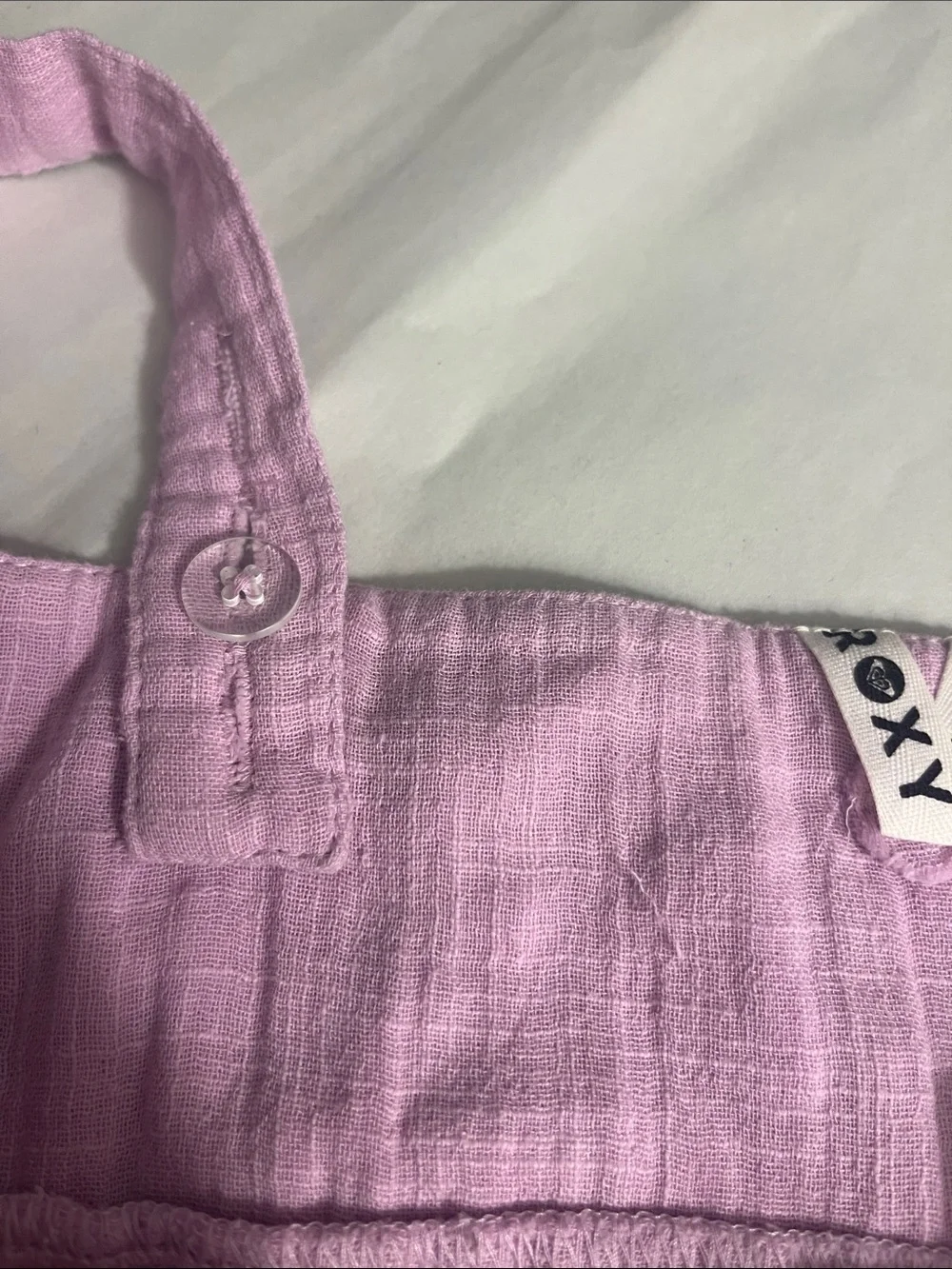 Roxy Lavender Cropped Peplum Tank Top